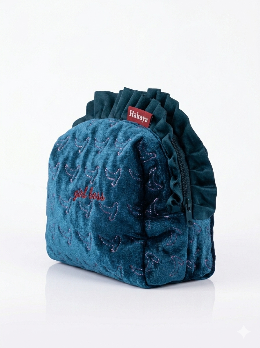 Girl Boss pouch blue